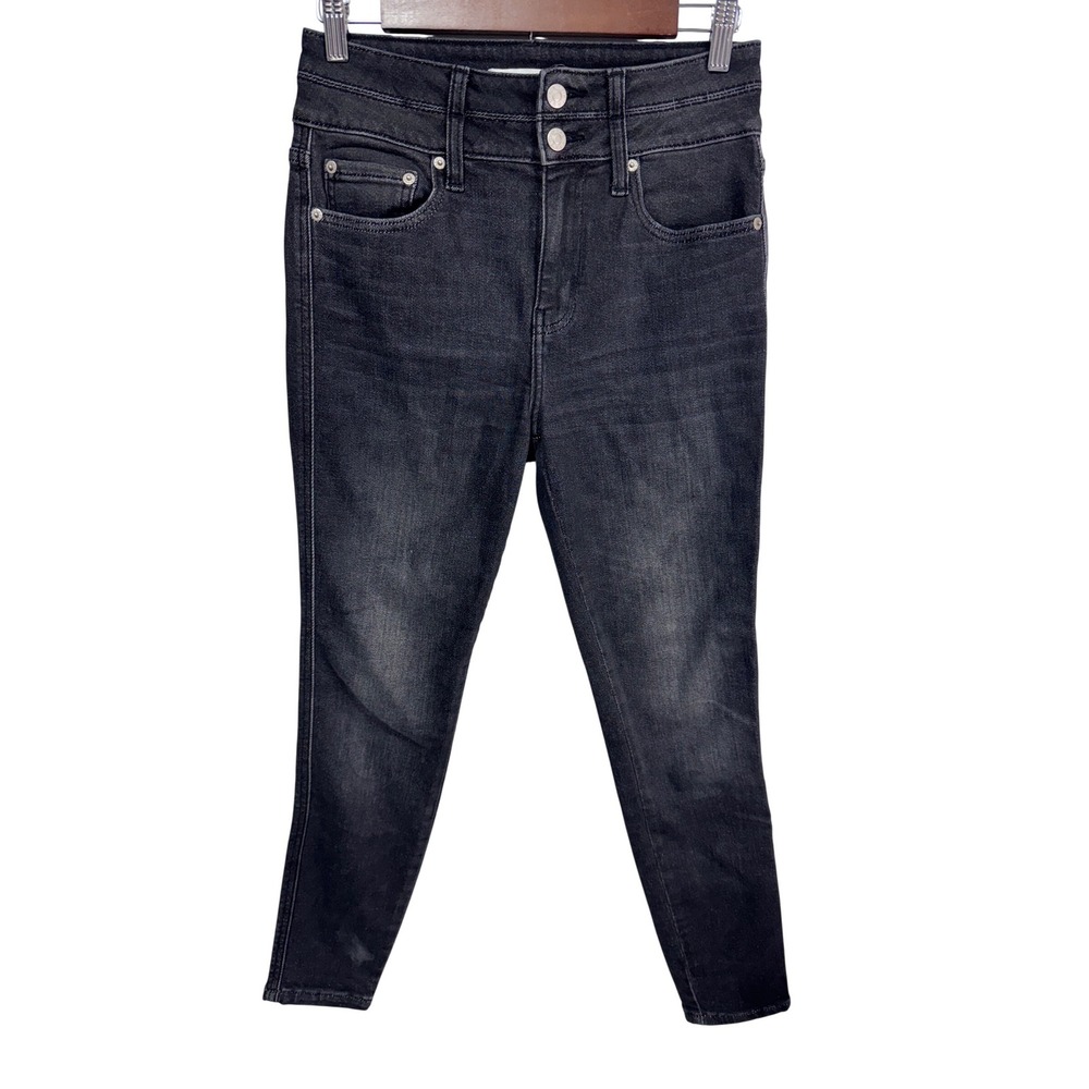 Daze 28 Black Denim Skinny Jeans Women's High Rise Stretch